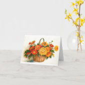 Herbstglückkarte Geburtstag Grußkarte Karte (Gelbe Blume)