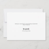 Herbstglücklich Thanksgiving Custom Logo fällt kle Karte (Rückseite)