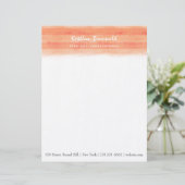 "Herbstglühen" Aquarellschrift Briefkopf (Stehend Vorderseite)