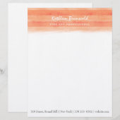 "Herbstglühen" Aquarellschrift Briefkopf (Vorne/Hinten)