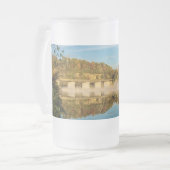 Herbstglühen Lago Springfield Mattiertes Glasbäer  Mattglas Bierglas (Vorderseite Links)