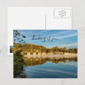 Herbstglühen Postkarte (Vorne/Hinten)