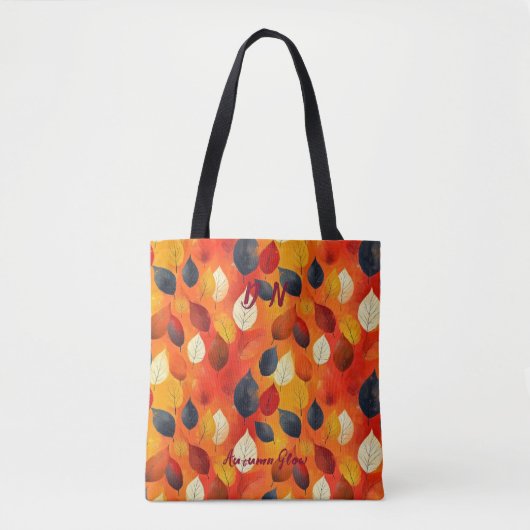 Herbstglühende Tasche mit warmen Herbstfarben (Vorderseite)