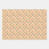 Herbstgnomen im Waldmuster Geschenkpapier Set (Vorderseite)