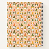 Herbstgnomen im Waldmuster Notizblock (Rückseite)