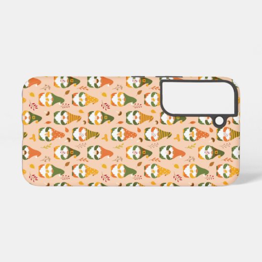 Herbstgnomen im Waldmuster Samsung Galaxy Hülle (Rückseite (Horizontal))