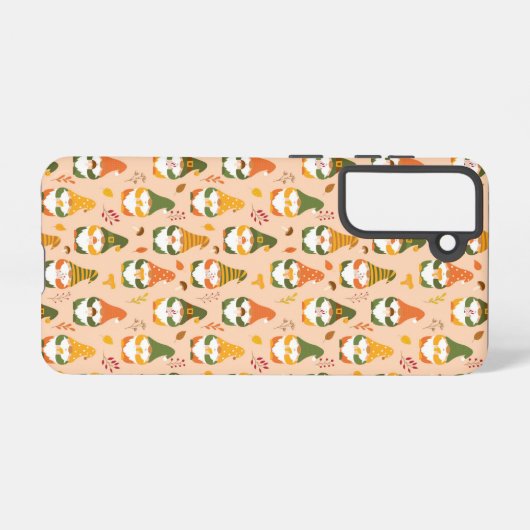 Herbstgnomen im Waldmuster Samsung Galaxy Hülle (Rückseite (Horizontal))