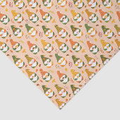 Herbstgnomen im Waldmuster Seidenpapier (Ausschnitt)