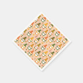 Herbstgnomen im Waldmuster Serviette (Ecke)