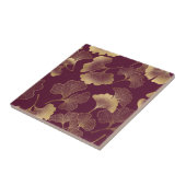 Herbstgold-Ginkgoblatt-Muster Fliese (Seite)