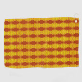 Herbstgold Stammesmuster Golfhandtuch (Horizontal)