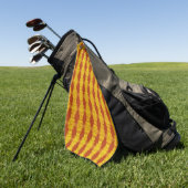 Herbstgold Stammesmuster Golfhandtuch (Gras)