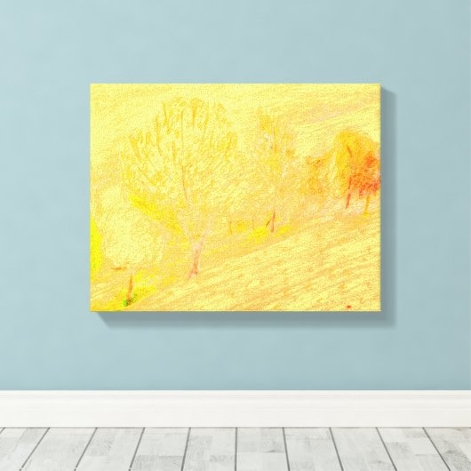 Herbstgoldene Leinwand (Insitu (Holzboden))