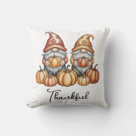 Herbstgome mit Pumpkins Niedlich Herbst Erntedank Kissen