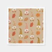 Herbstgomene mit Herbstleaves Erntedank Dinner Serviette (Vorderseite)