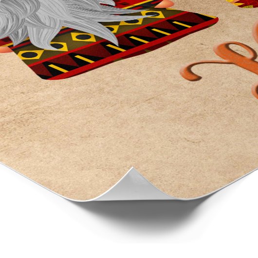 Herbstgomes Happy Fall Poster (Ecke)