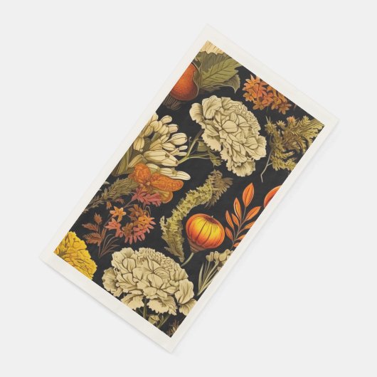 Herbstgotische Blumenhandtücher Serviette (Ecke)