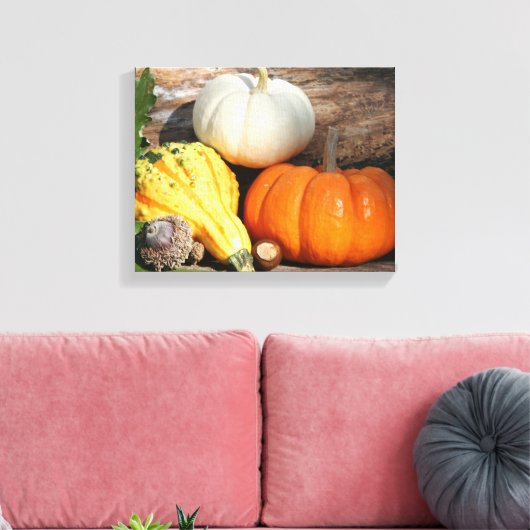 Herbstgourds Herbst Dekorative Leinwand (Insitu (Wohnzimmer))