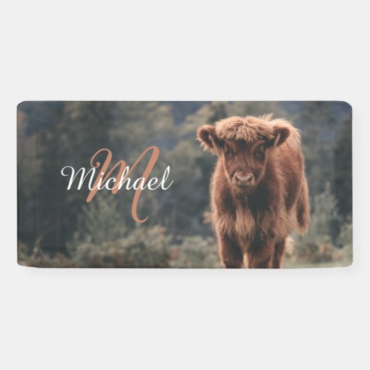 Herbstgras-Monogramm für Höllenkälber Banner (Horizontal)