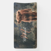 Herbstgras-Monogramm für Höllenkälber Banner (Vertikal)