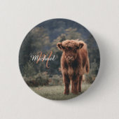 Herbstgras-Monogramm für Höllenkälber Button (Vorderseite)