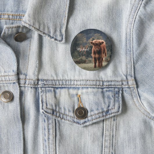 Herbstgras-Monogramm für Höllenkälber Button (Beispiel)