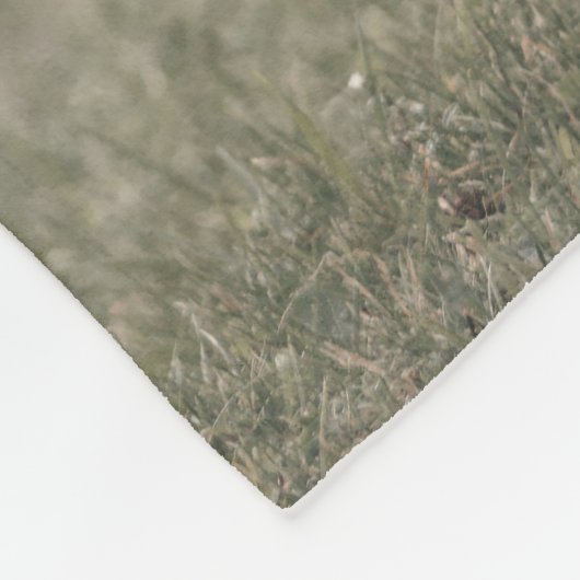 Herbstgras-Monogramm für Höllenkälber Fleecedecke (Ecke)