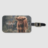 Herbstgras-Monogramm für Höllenkälber Gepäckanhänger (Vorderseite (Horizontal))