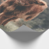 Herbstgras-Monogramm für Höllenkälber Geschenkpapier (Ecke)