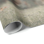 Herbstgras-Monogramm für Höllenkälber Geschenkpapier (Rolleneckpunkt)