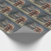 Herbstgras-Monogramm für Höllenkälber Geschenkpapier (Ecke)