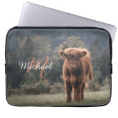 Herbstgras-Monogramm für Höllenkälber Laptopschutzhülle (Vorderseite)