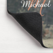 Herbstgras-Monogramm für Höllenkälber Mousepad (Ecke)