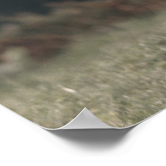 Herbstgras-Monogramm für Höllenkälber Poster (Ecke)