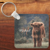 Herbstgras-Monogramm für Höllenkälber Schlüsselanhänger (Vorderseite)