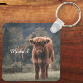 Herbstgras-Monogramm für Höllenkälber Schlüsselanhänger (Rückseite)