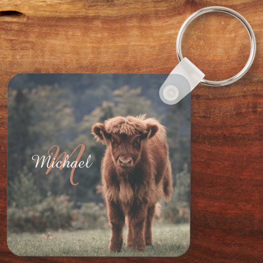 Herbstgras-Monogramm für Höllenkälber Schlüsselanhänger (Rückseite)