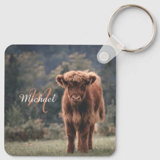 Herbstgras-Monogramm für Höllenkälber Schlüsselanhänger (Rückseite)