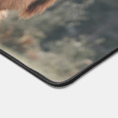 Herbstgras-Monogramm für Höllenkälber Schreibtischunterlage (Ecke)