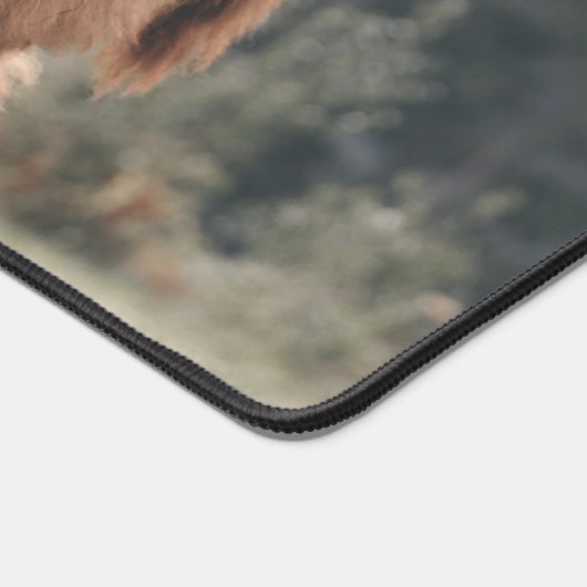 Herbstgras-Monogramm für Höllenkälber Schreibtischunterlage (Ecke)