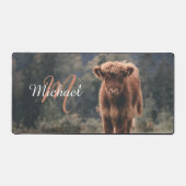 Herbstgras-Monogramm für Höllenkälber Schreibtischunterlage (Vorderseite)