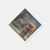 Herbstgras-Monogramm für Höllenkälber Serviette (Ecke)