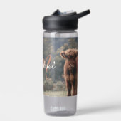 Herbstgras-Monogramm für Höllenkälber Trinkflasche (Links)