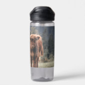 Herbstgras-Monogramm für Höllenkälber Trinkflasche (Rückseite)