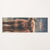 Herbstgras-Monogramm für Höllenkälber Yogamatte (Vorderseite (Horizontal))