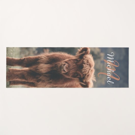 Herbstgras-Monogramm für Höllenkälber Yogamatte (Vorderseite (Horizontal))