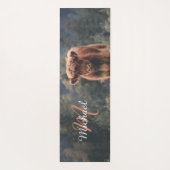 Herbstgras-Monogramm für Höllenkälber Yogamatte (Rückseite)