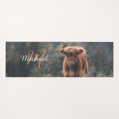 Herbstgras-Monogramm für Höllenkälber Yogamatte (Vorderseite (Horizontal))