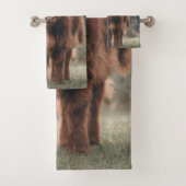 Herbstgrasfeld für Rinder Badhandtuch Set (Insitu)