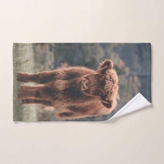 Herbstgrasfeld für Rinder Badhandtuch Set (Handtuch)